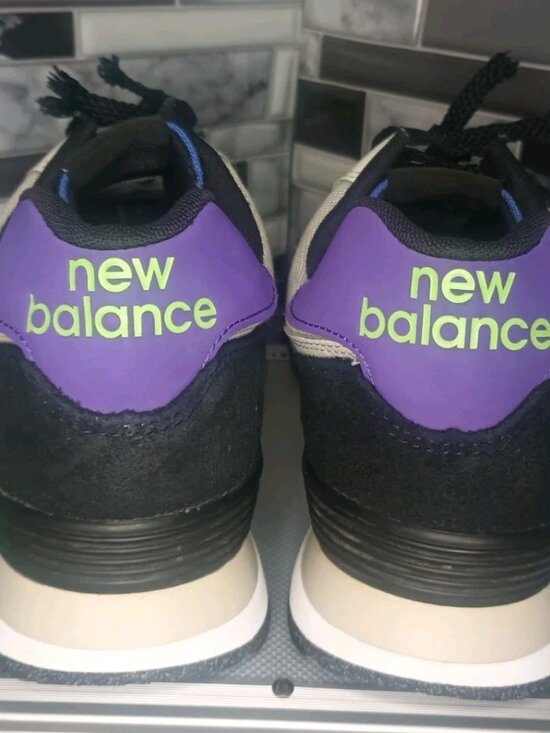 New Balance 574 Low Grey Purple Suede Shoes Sneakers U574CB2 Men\'s Size 11.5 main image 12